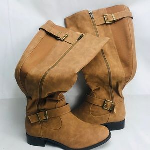 Wide calf women’s man made 9.5 boot